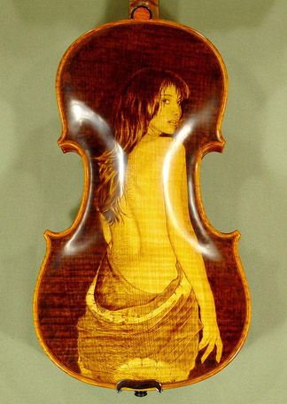 4/4 MAESTRO VASILE GLIGA One Piece Back Violin - by Gliga