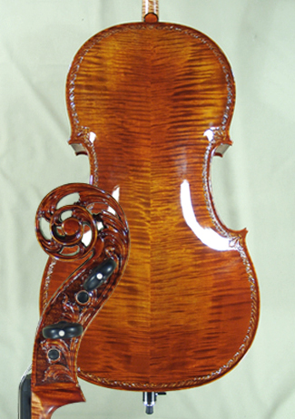 Shiny 4/4 MAESTRO VASILE GLIGA Scroll Cello  - by Gliga