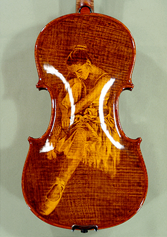 Shiny 4/4 MAESTRO VASILE GLIGA One Piece Back Violin - by Gliga