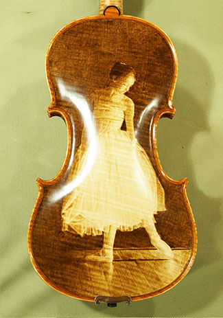 4/4 MAESTRO VASILE GLIGA One Piece Back Violin - by Gliga