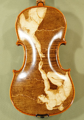 4/4 MAESTRO VASILE GLIGA One Piece Back Violin - by Gliga