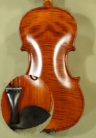 Antiqued 1/2 WORKSHOP 'GEMS 1' Left Handed Violin - by Gliga