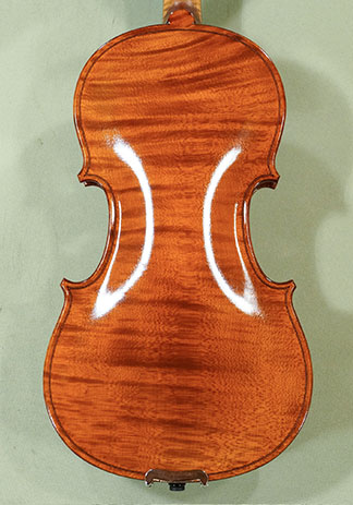 Shiny Antiqued 1/2 WORKSHOP 'GEMS 1' One Piece Back Violin - by