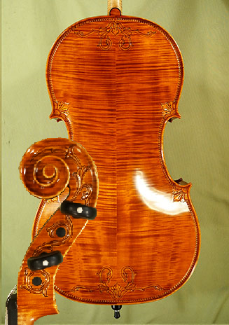 4/4 MAESTRO VASILE GLIGA Scroll Cello  - by Gliga