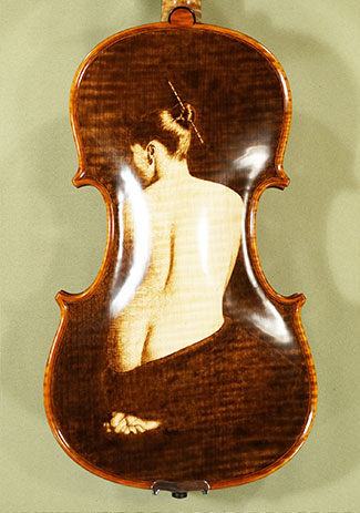 4/4 MAESTRO VASILE GLIGA One Piece Back Violin - by Gliga