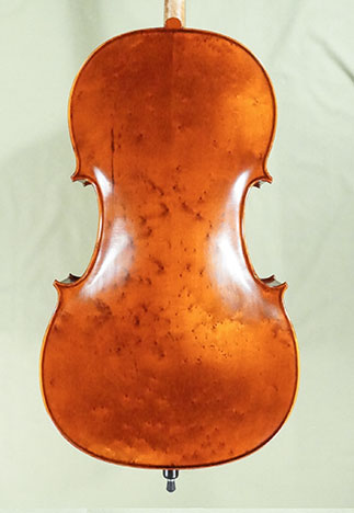 Antiqued 4/4 PROFESSIONAL 'GAMA' Bird's Eye Maple Cello - by Gli