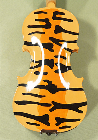 1/8 Student 'GEMS 2' Orange Tiger Violin - by Gliga