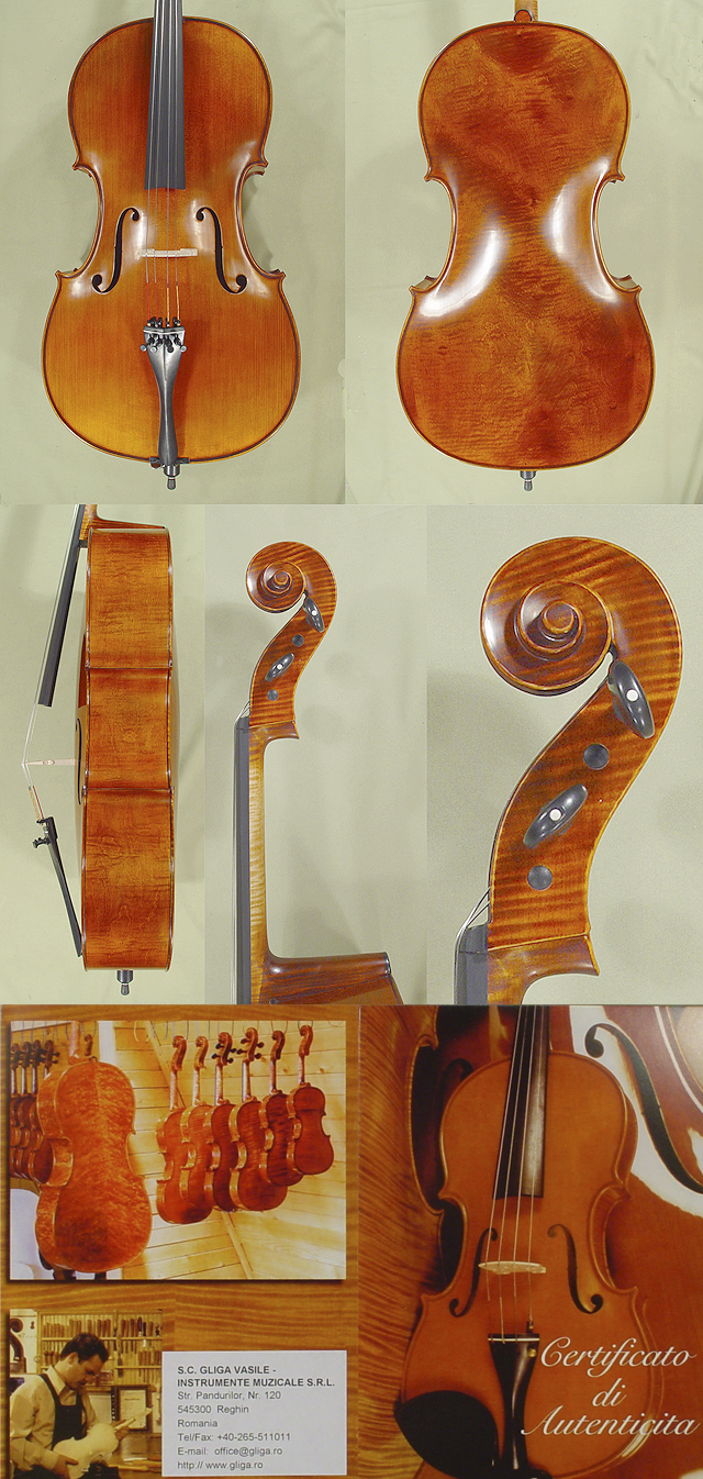 HANDMADE 4/4 MAESTRO GLIGA BIRDS EYE CELLO CODE B0947  